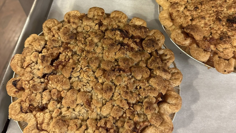 whole Dutch apple pies