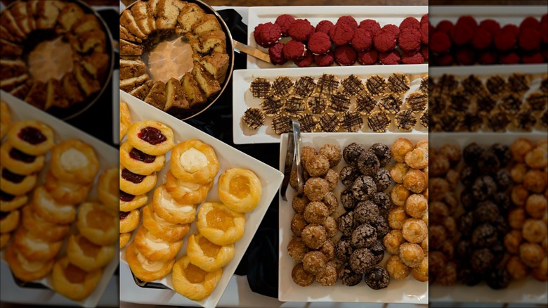 Breakfast pastries at Harvey's brunch buffet.