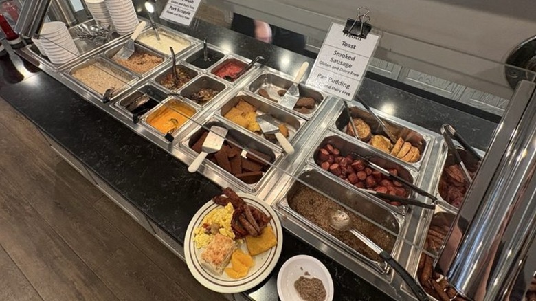 Breakfast buffet at Dienner's Country Restaurant.