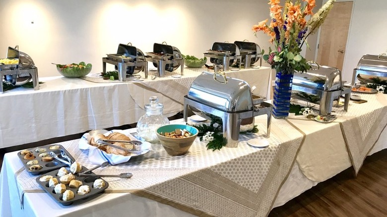 Breakfast buffet at Johnny's Restaurant & Patio Bar.