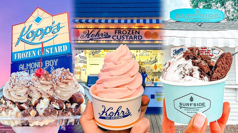 Custard from Kpps, Kohr's, and Surfside