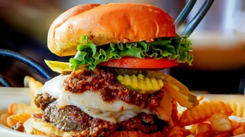 Spanish Fly cheeseburger from The Vortex