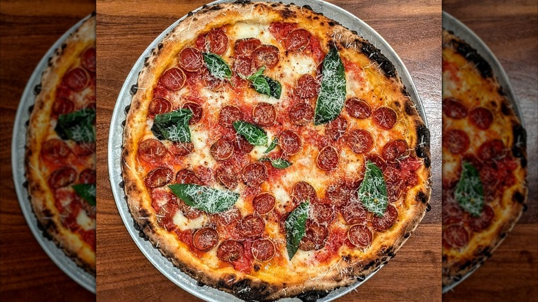 A Pearl Street Pizza pepperoni pizza