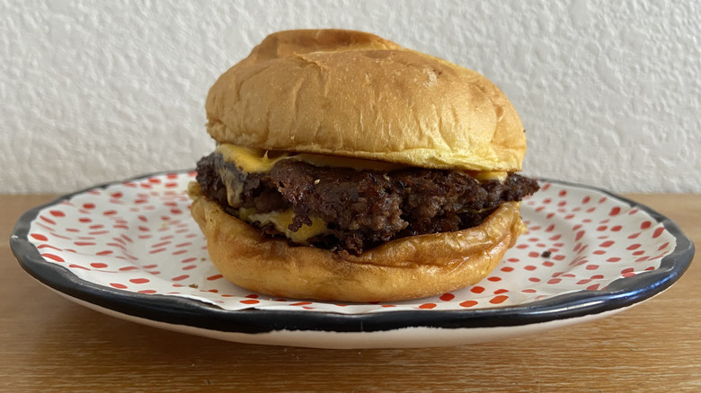 Double All-American Smash on a plate