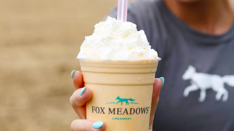 Orange creamsicle milkshake from Fox Meadows.