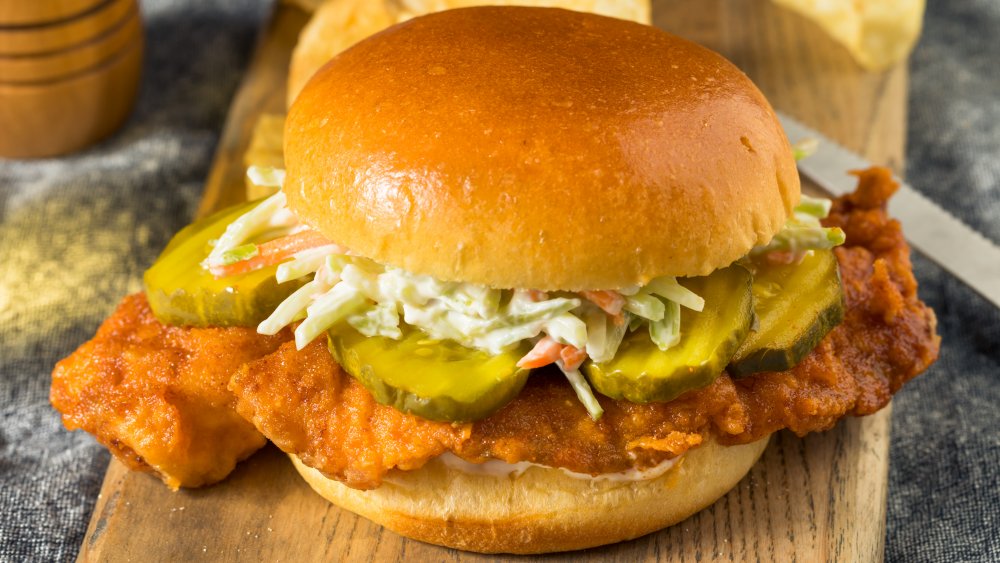 Fried fish sandwich