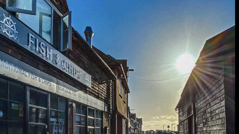 exterior of Sandy's, Folkestone, Kent
