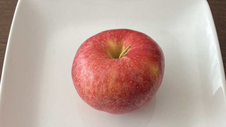 plate with Gala apple
