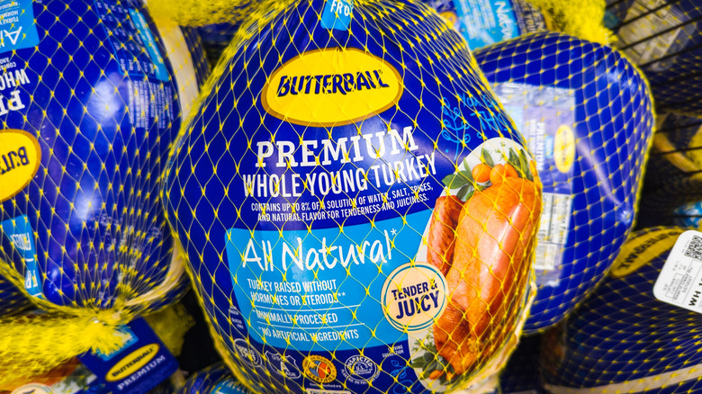 Frozen Butterball turkey