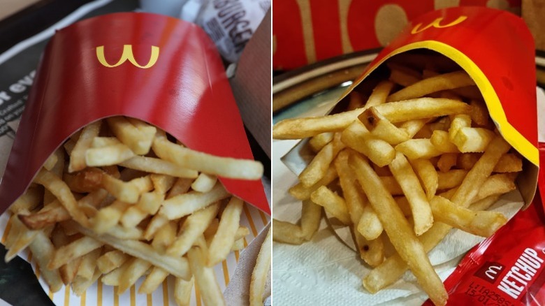 mcdonald's fries from the US and ireland