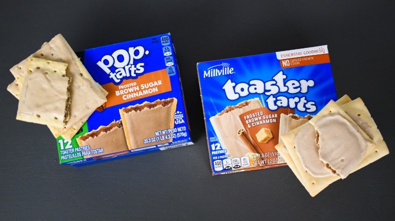 boxes of pop tarts and toaster tarts with breakfast pastries