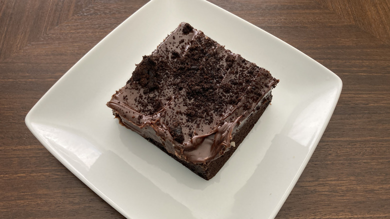 Albertsons Bakery Iced Chocolate Fudge cake