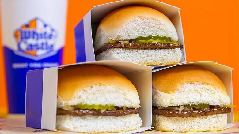 White Castle sliders  pyramid