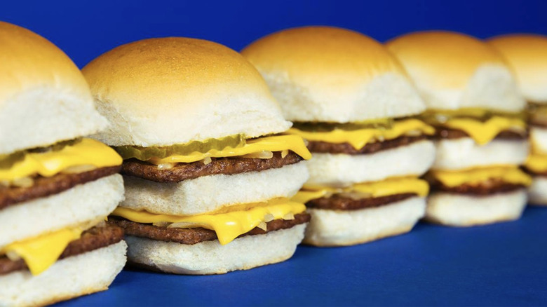 White castle sliders