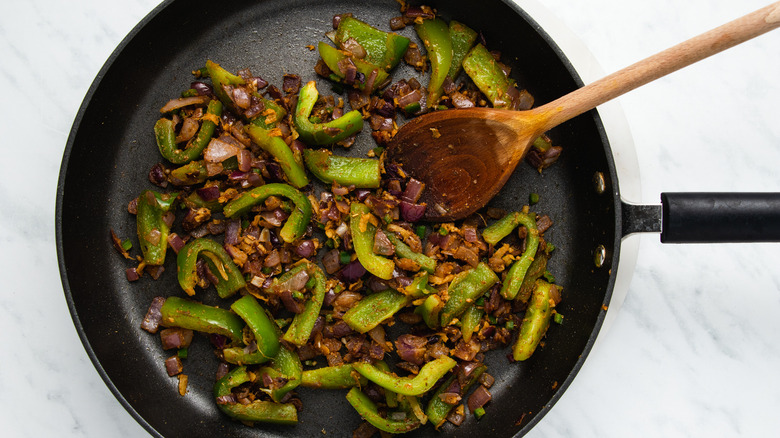 sautéed veggies with spices 