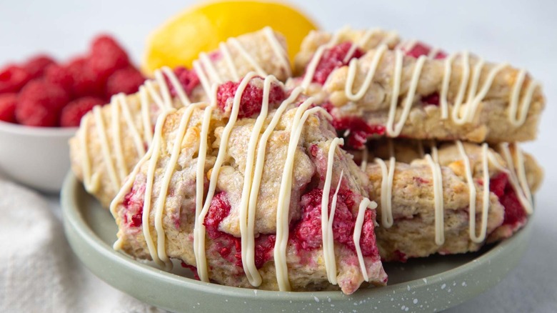 raspberry white chocolate scones