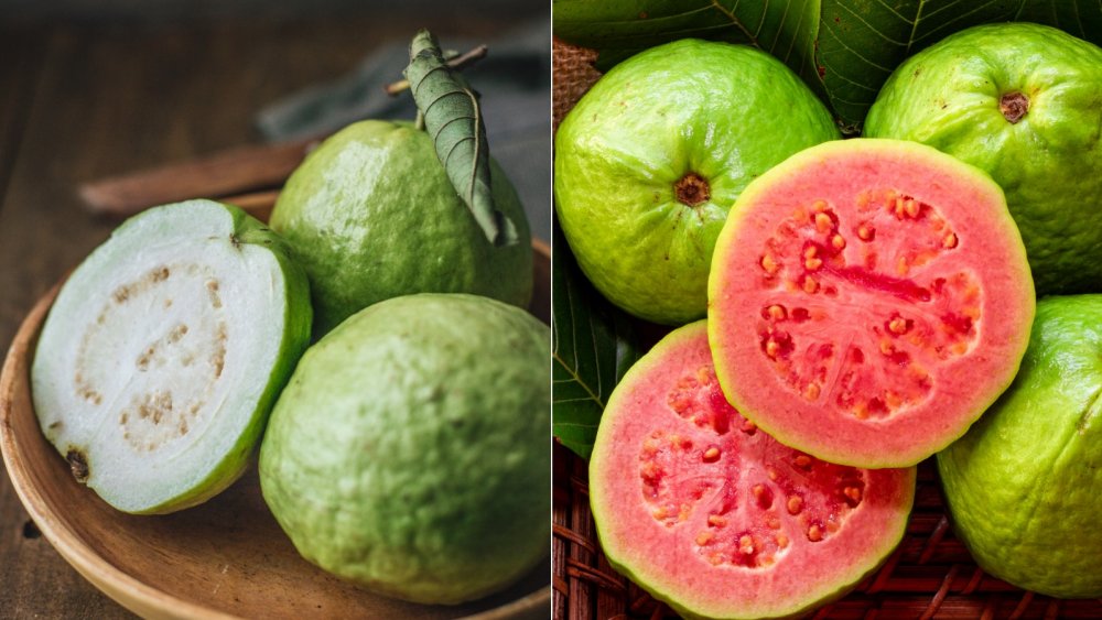 White guava and pink guava