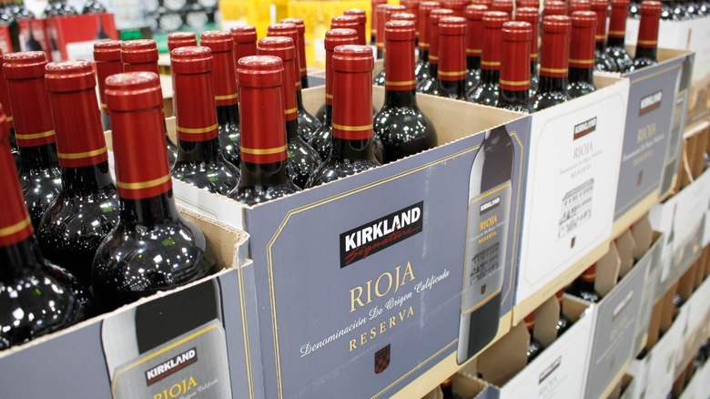 cases of Kirkland Signature wine