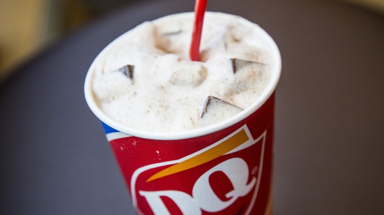 close up of DQ blizzard