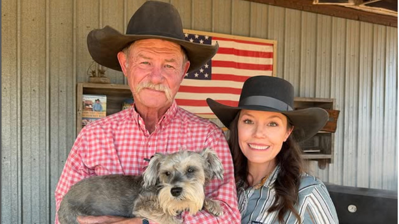 Shannon and Kent Rollins with their dog