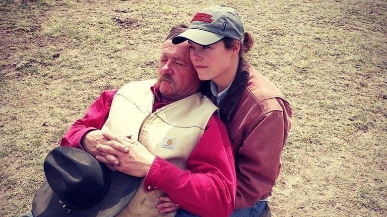 Shannon and Kent Rollins relaxing