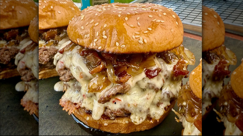 Jalapeño Bacon Jam Smash Burgers