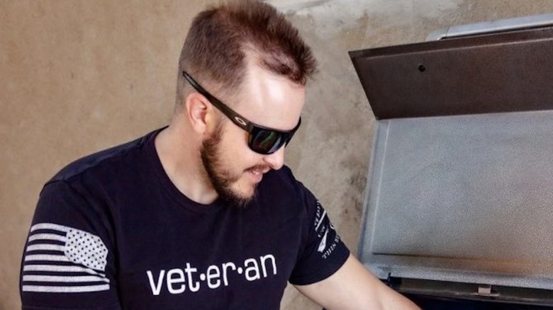 photo of James Brown at the grill