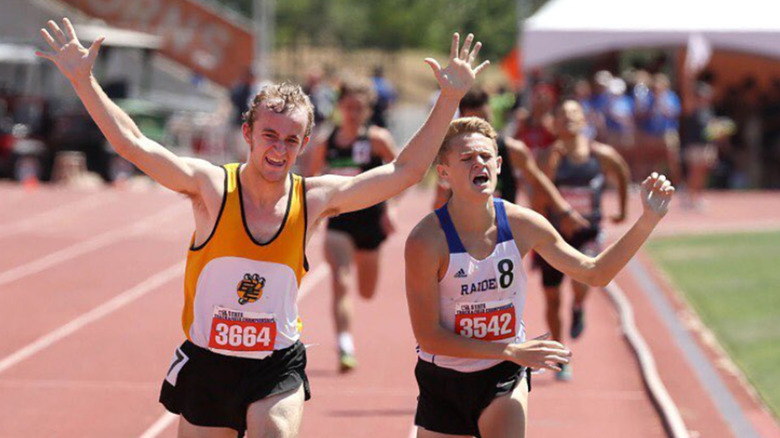 Ryan Trahan on cross country track