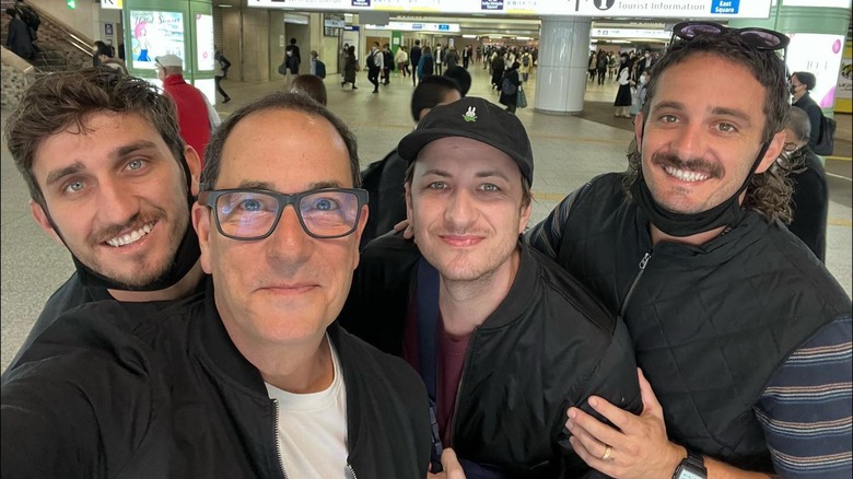 Sam Zien selfie with his three sons