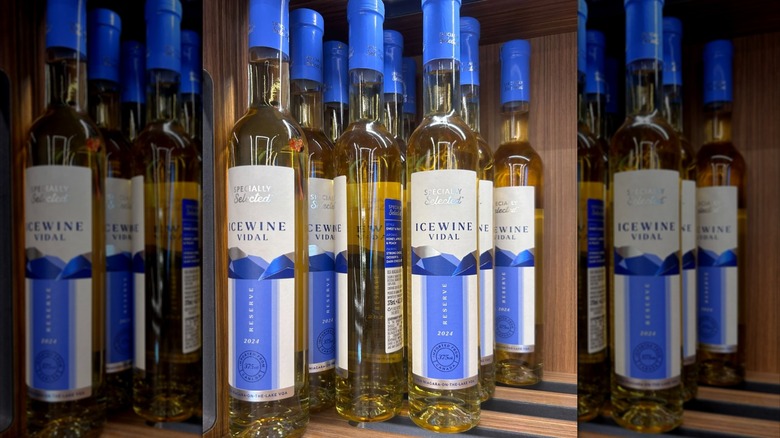 Bottles of Aldi's Specially Selected Icewine Vidal