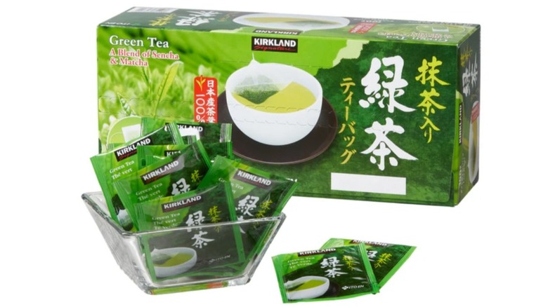 Box of Kirkland Green Tea