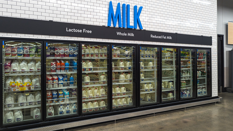 Walmart milk section