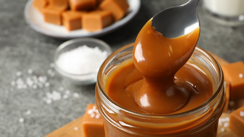 caramel in a jar