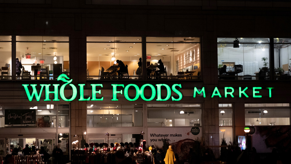 Whole Foods Market at night