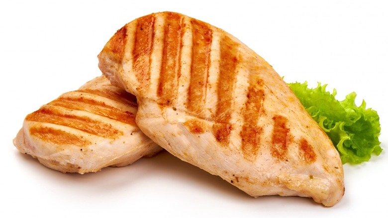 Grilled chicken breasts