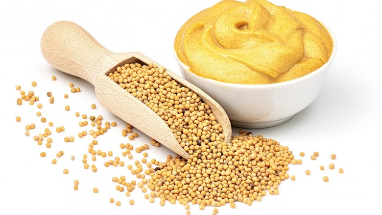 mustard seed with different types of mustard