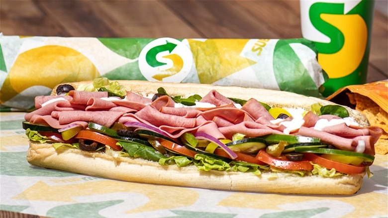 Subway footlong sandwich 