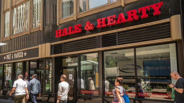 people passing hale & hearty 