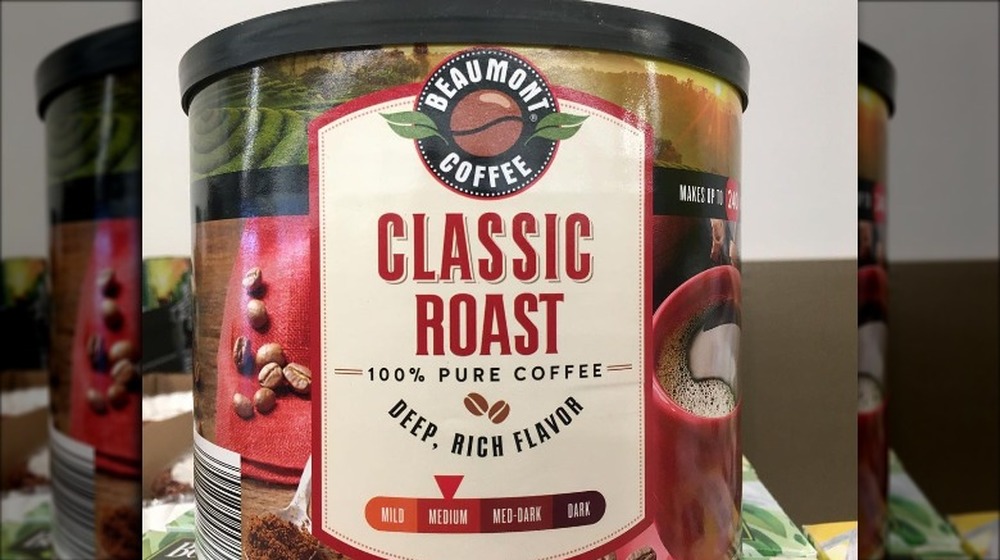 A jar of Beaumont coffee from Aldi