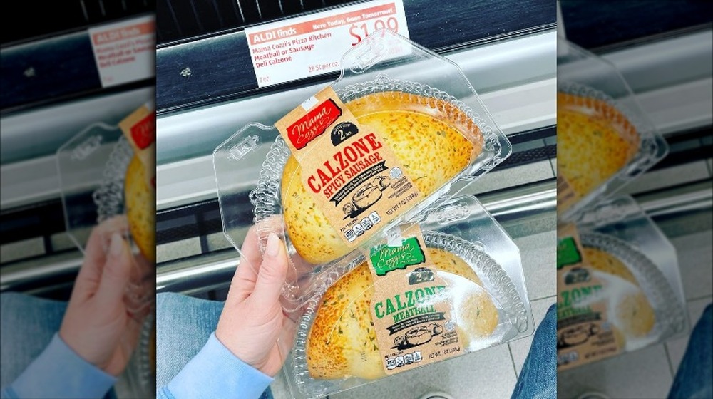 Frozen calzones from Aldi