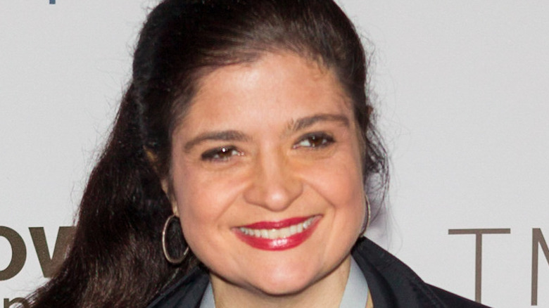 Alex Guarnaschelli smiling on red carpet