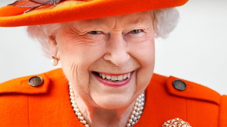 Queen Elizabeth smiling