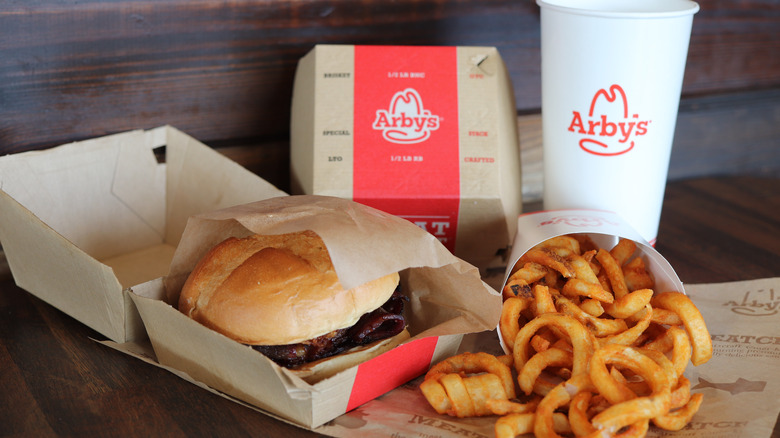 Arby's sandwich drink and fries