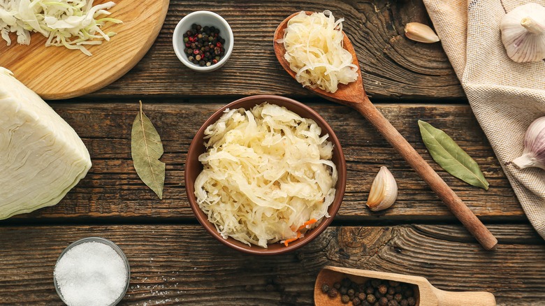 Sauerkraut in a bowl