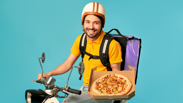 Pizza delivery man