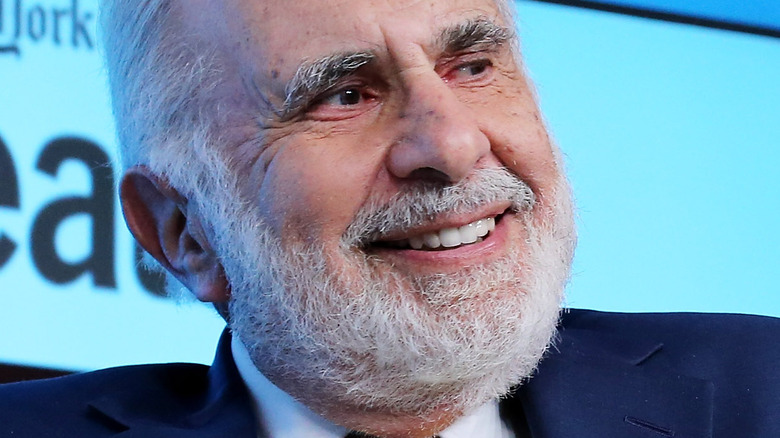 Closeup of Carl Icahn smiling