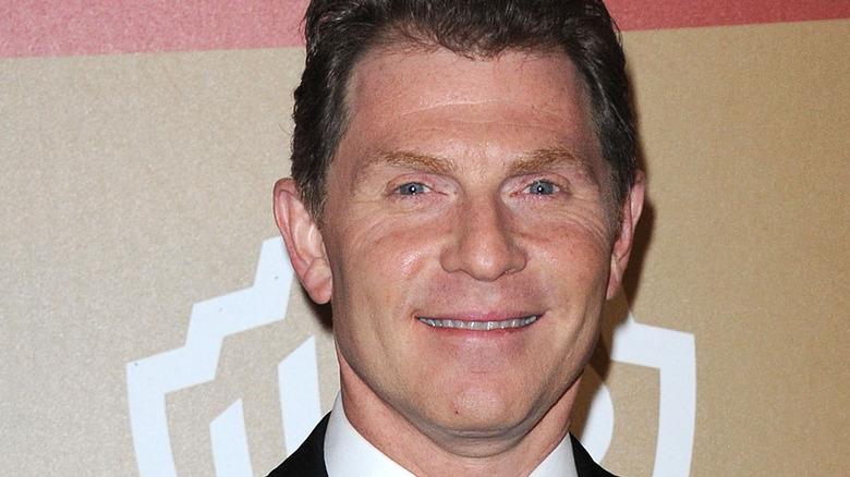 Closeup of Bobby Flay in suit