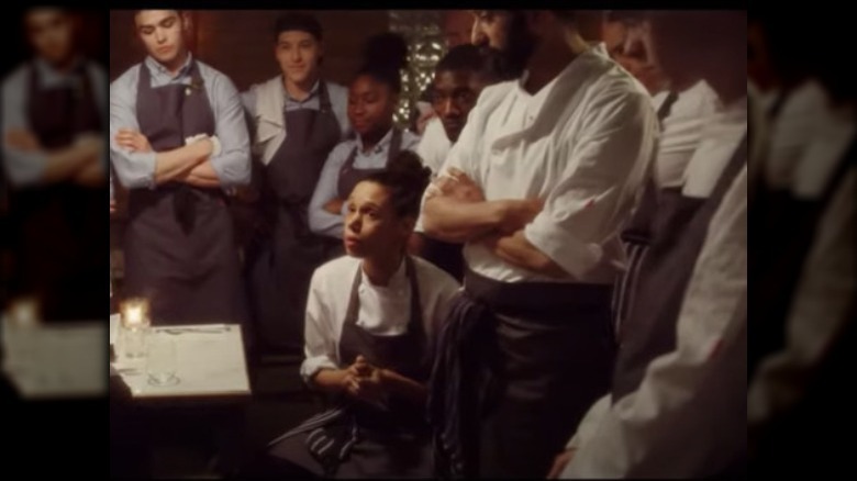 A screenshot from the film, Boiling Point