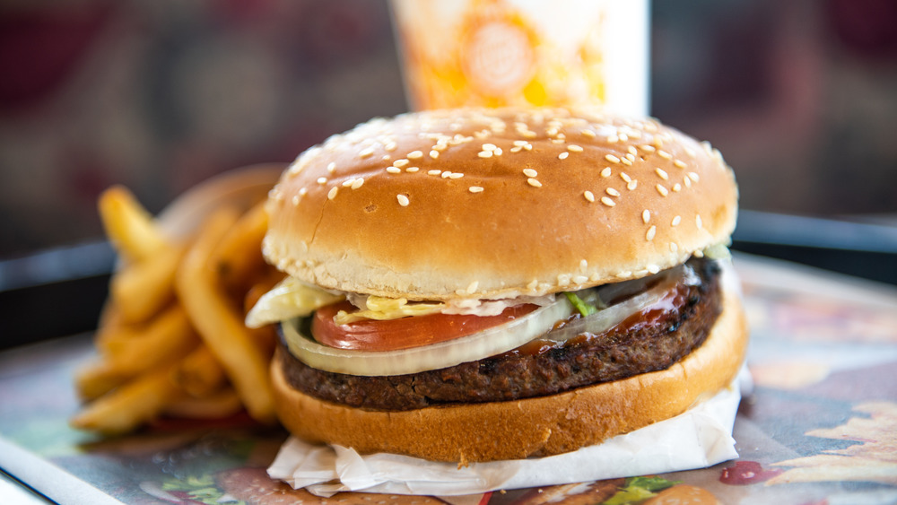 Impossible Whopper fries drink
