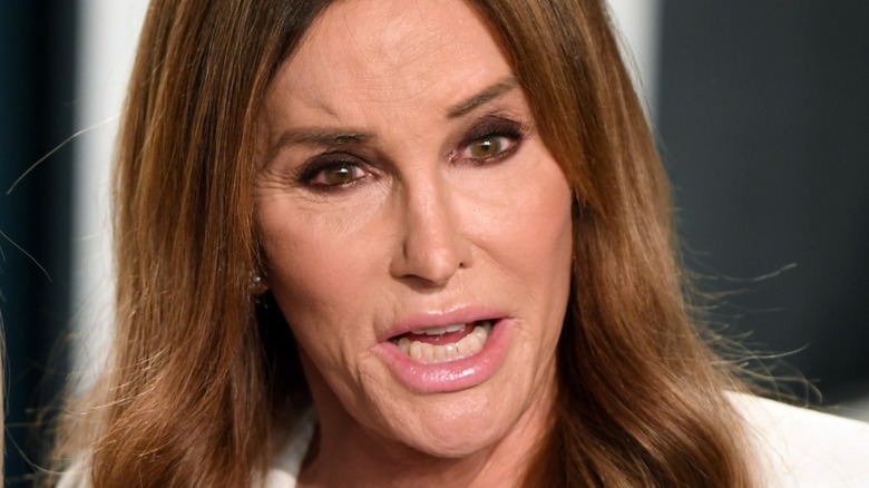 Caitlyn Jenner in pink lipstick